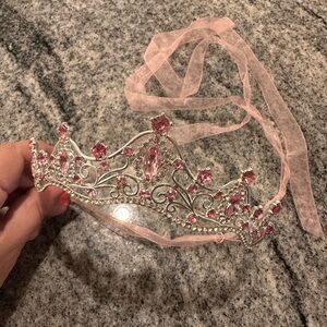 Elegant Pink and Silver Tiara